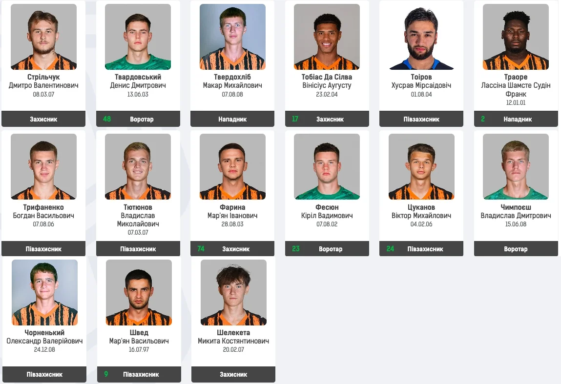 склад Шахтар