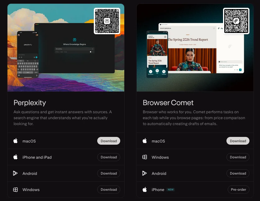 мобільний застосунок Perplexity AI