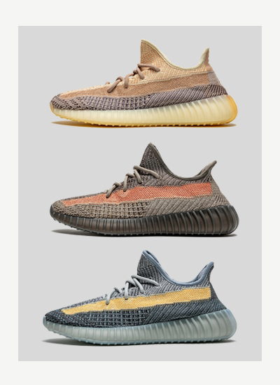 Yeezy Boost 350 V2 Ash Stone, Ash Pearl і Ash Blue
