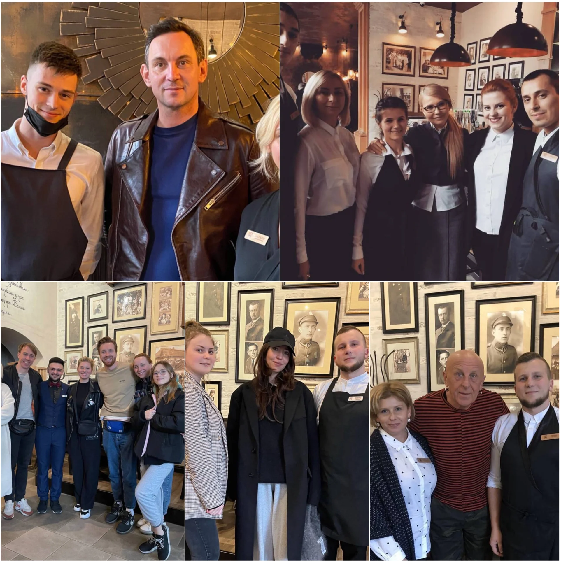 знаменитості в ресторані Фамілія